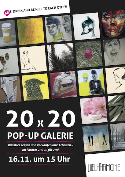 20x20 Pop-up Galerie 2013 Flyer Seite 1